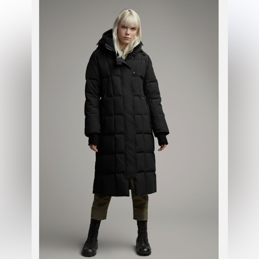 Canada Goose Elmwood Down Parka XL Black/Noir Knee Length Long